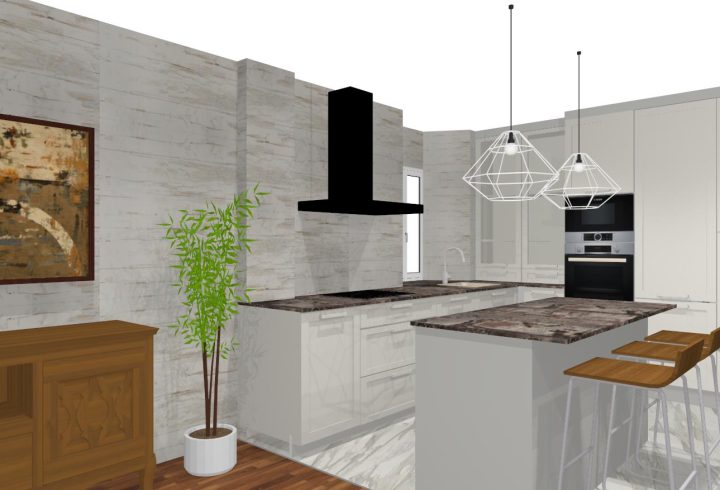 Diseño 3D Cocina