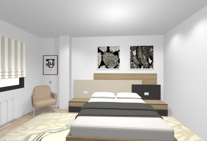 Diseño 3D dormitorio principal